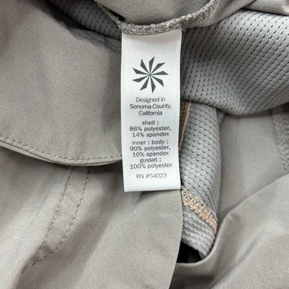 Athleta Womens Size 6T 6 TALL Chelsea Cargo Skort Mesh Inner Shorts Skirt Taupe - Picture 8 of 16